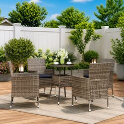 Comfortable and Stylish 5-Piece Garden Bistro Set
