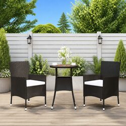 Comfortable 3 Piece Bistro Set for Outdoor Spaces