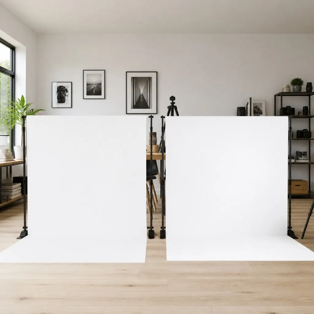 Adjustable Backdrop Stand Set in Black