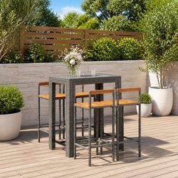 Durable and Stylish 5-Piece Garden Bar Set