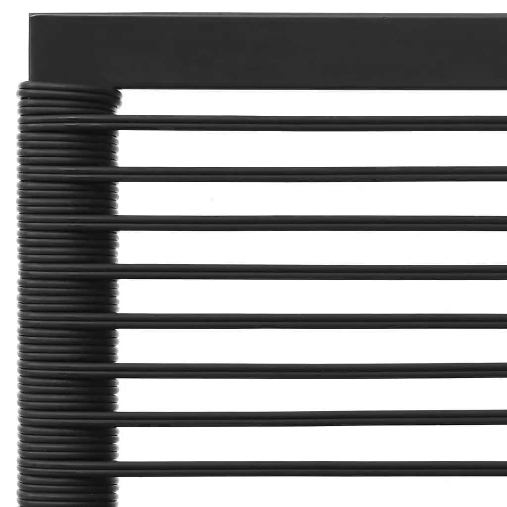 3 Piece Outdoor Garden Lounge Set Black Grey PE Rattan Patio Furniture Sofa