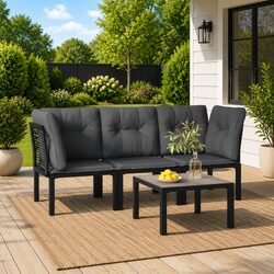 Affordable and Practical 4 Piece Garden Lounge Set