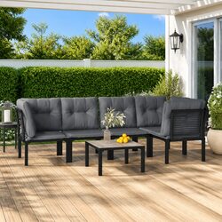 Comfortable 6-Piece Garden Lounge Set for Outdoor Value
