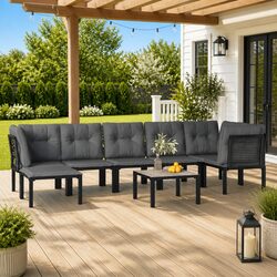 Value and Comfort: 8 Piece Modular Lounge Set