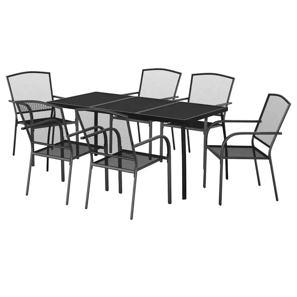 7 Piece Garden Dining Set for Outdoor Enjoyment