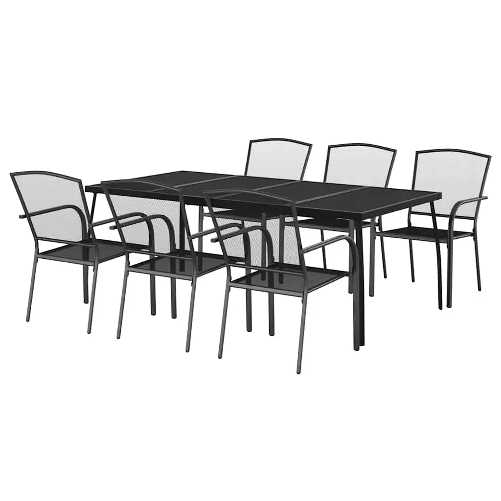 7-Piece Anthracite Outdoor Dining Set