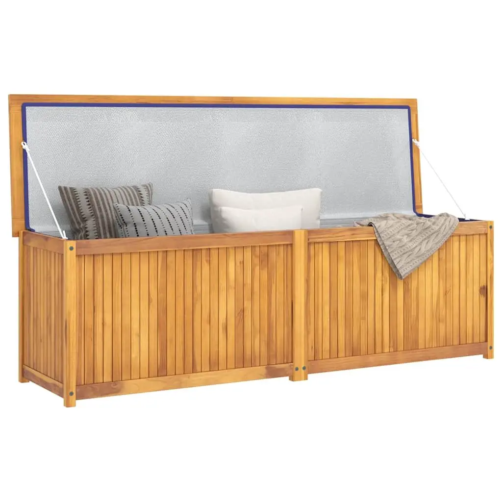Garden Storage Box Outdoor Chest 175x50x55 cm Teak Wood Brown