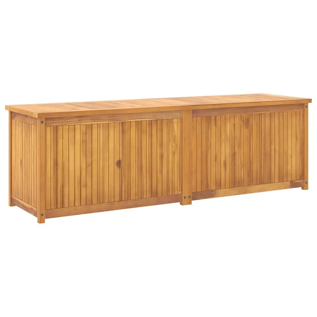 Garden Storage Box Outdoor Chest 175x50x55 cm Teak Wood Brown