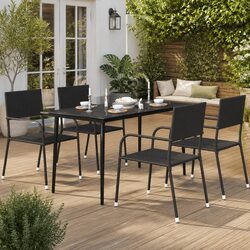 Reliable Garden Dining Table with Glass Surface