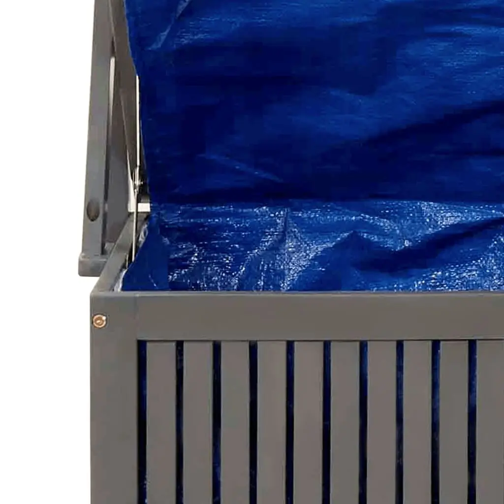 Outdoor Storage Box with Trellis Grey 99x50x160cm Solid Wood Garden Planter