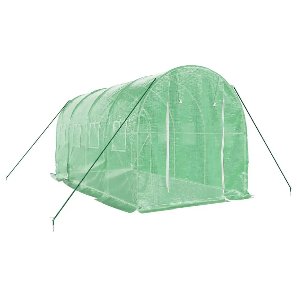 Greenhouse for Garden Planting 4x2x2m Green 8m² Steel Frame