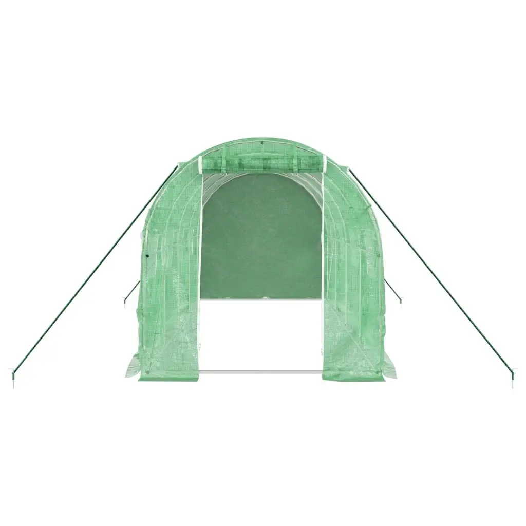 Greenhouse for Garden Planting 4x2x2m Green 8m² Steel Frame