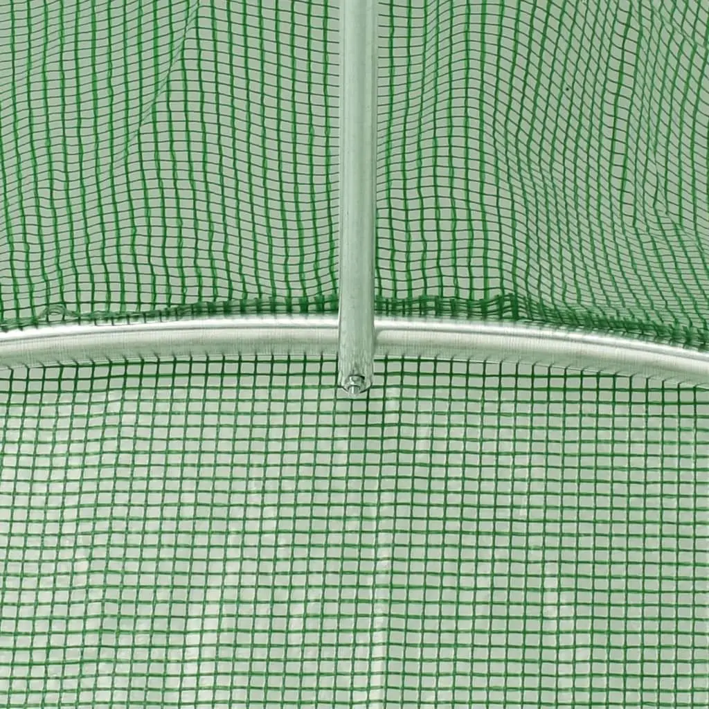 Greenhouse for Garden Planting 4x2x2m Green 8m² Steel Frame