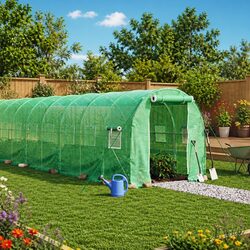 Reliable 32m² Greenhouse with Steel Frame for Gardeners