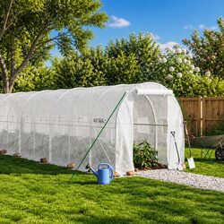 Reliable Greenhouse 8x2x2m with Strong Steel Frame