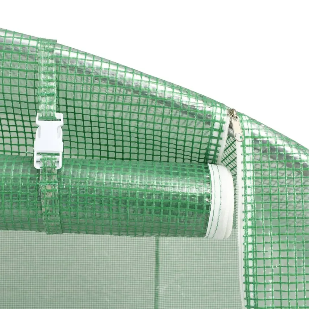 Greenhouse Plant Garden Shelter 6x3x2m Green 18m² Steel Frame PE Cover
