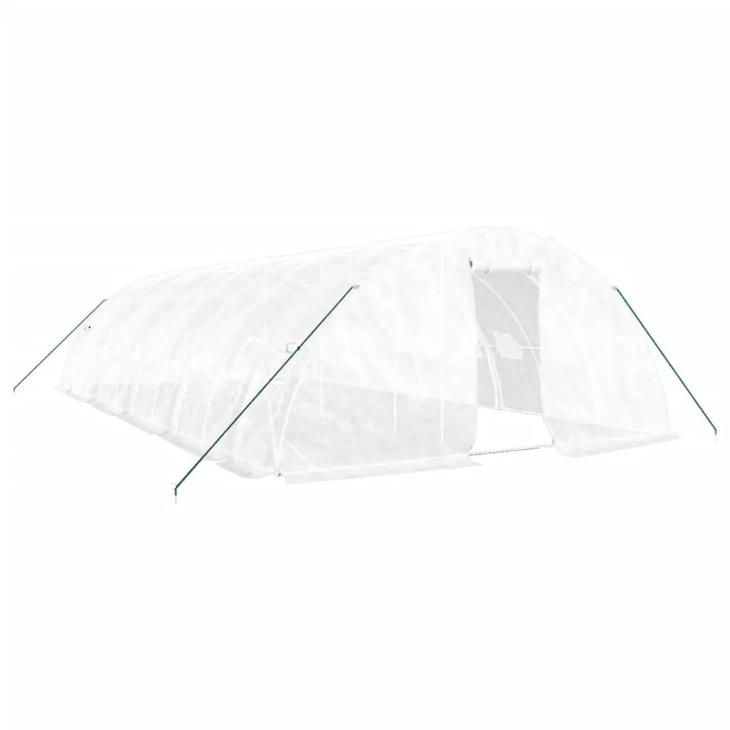 Greenhouse Steel Frame White 10x5x2.3m Garden Plant House Shelter