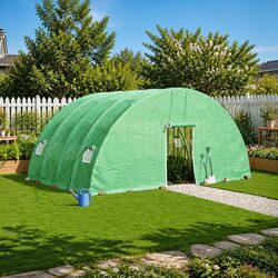 Affordable Greenhouse with Steel Frame and PE Cover