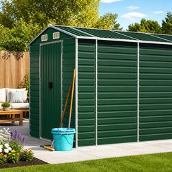 Reliable and Functional Garden Shed in Green