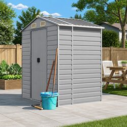 Quality Grey Garden Shed - Practical and Spacious