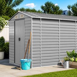 Reliable Galvanised Steel Garden Shed for Outdoor Use