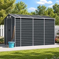 Reliable Anthracite Garden Shed 191x300x198 cm