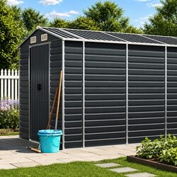 Reliable and Stylish Anthracite Storage Shed