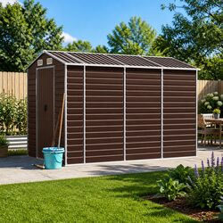 Reliable Brown Garden Shed for Your Outdoor Storage