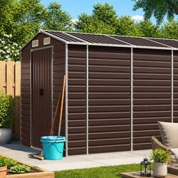 Brown Garden Shed: Reliable Storage for Your Outdoor Needs