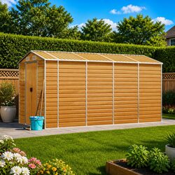 Reliable Brown Garden Shed: Great Storage Solution