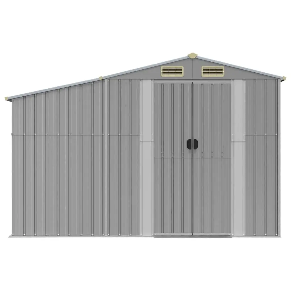 Grey Garden Shed with Ample Storage Space