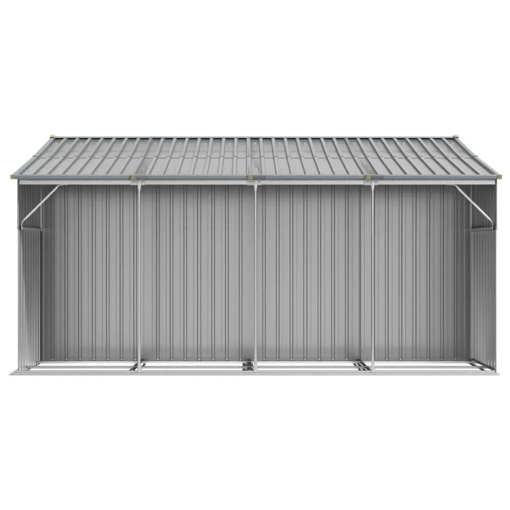 Grey Garden Shed with Ample Storage Space