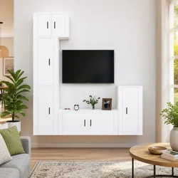 5 Piece Wall-Mounted TV Cabinet: Practical and Stylish