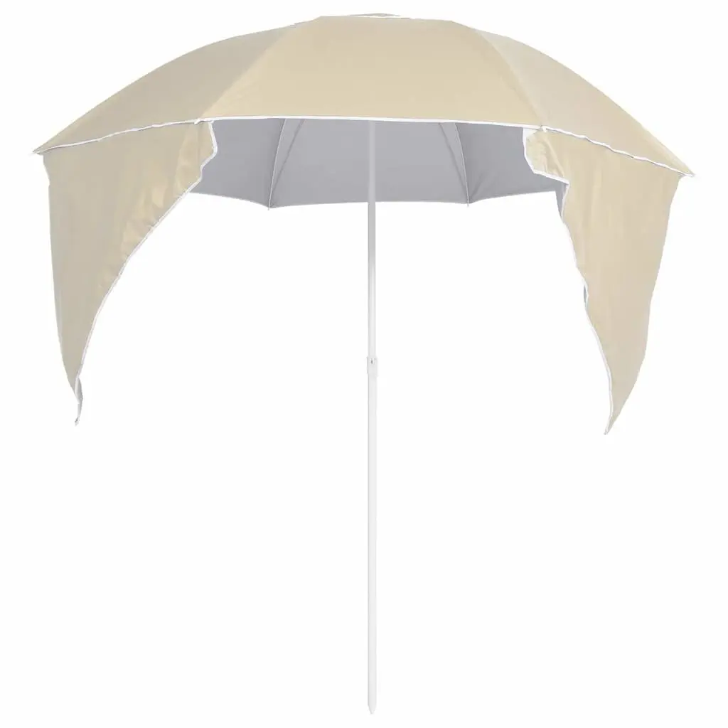 Beach Parasol Outdoor Sun Shelter 215cm Yellow