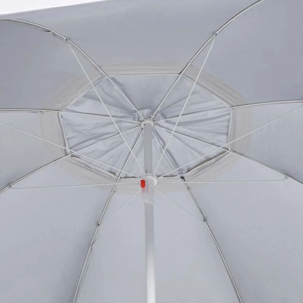 Beach Parasol Outdoor Sun Shelter 215cm Yellow