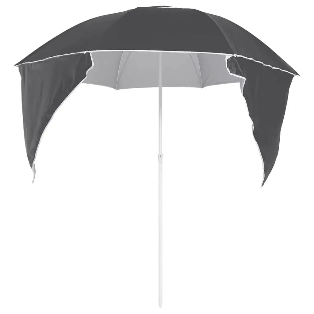 Beach Parasol Outdoor Sun Shelter 215cm Anthracite