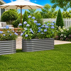 Weather-Resistant Raised Bed Planter Box