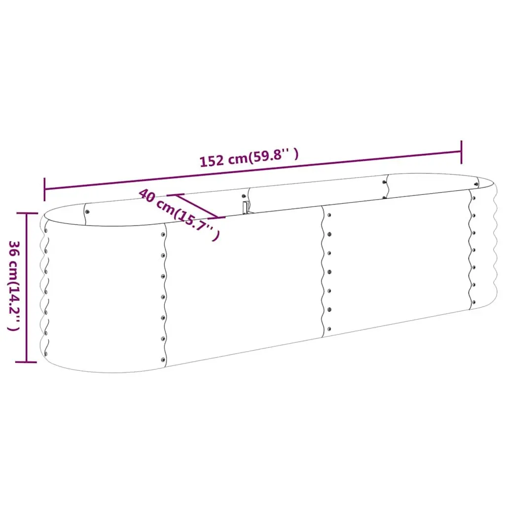Garden Raised Bed Planter Box Outdoor Vegetable Flower Herb Pot Sturdy Frame