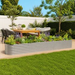 Reliable Galvanised Steel Planter for Your Garden