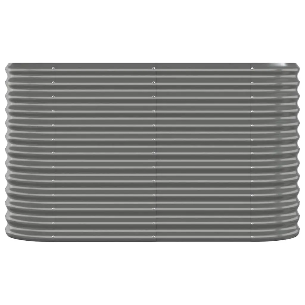 Garden Raised Bed Planter Box Outdoor Grey 114x40x68cm
