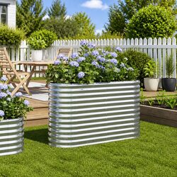 Sturdy Galvanised Steel Raised Garden Bed Value
