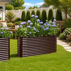 Reliable Galvanised Steel Raised Garden Bed for Your Plants