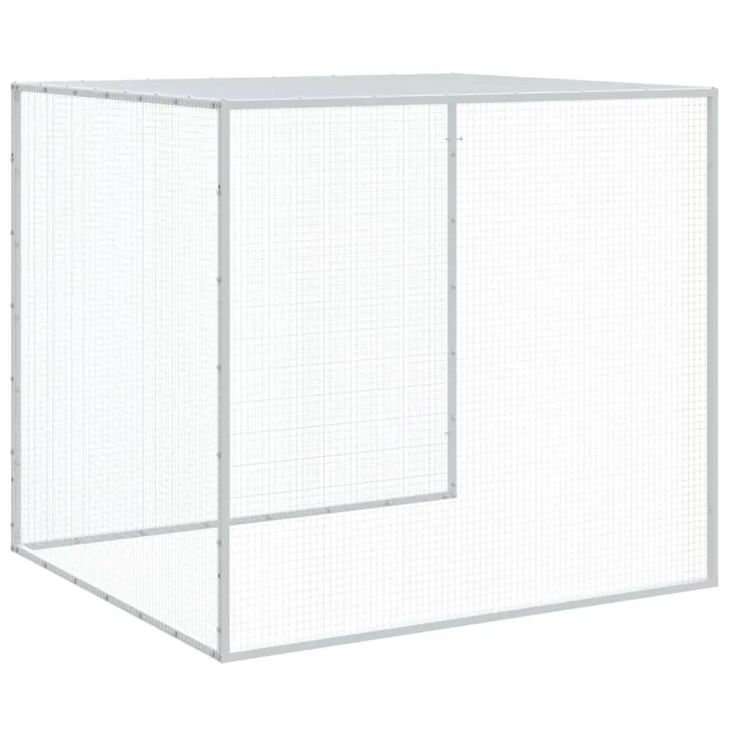 Chicken Cage with Roof Small Animal Habitat 1003 x 98 x 90 cm Anthracite Galvanised Steel