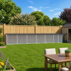 Chicken Cage with Roof Anthracite 603x98x90cm Galvanised Steel Coop Small
