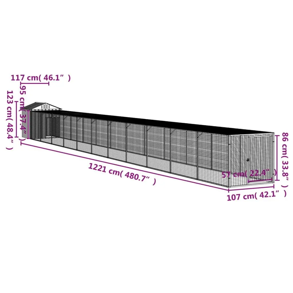 Chicken Cage with Run for Safety and Comfort