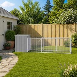 Light Grey Dog House - A Safe Space for Your Pet
