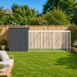 Comfortable and Durable Dog House with Run
