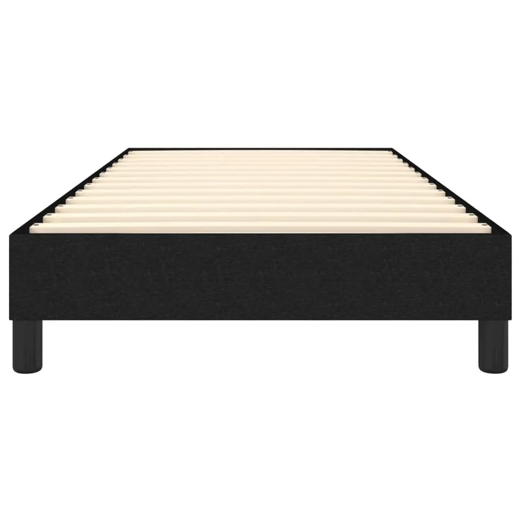 King Single Size Bed Frame Supportive Black Fabric Plywood Slats