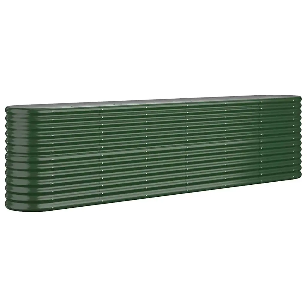 Garden Raised Bed Planter Box Outdoor Vegetable Flower Herb 260 x 40 x 68 cm Green