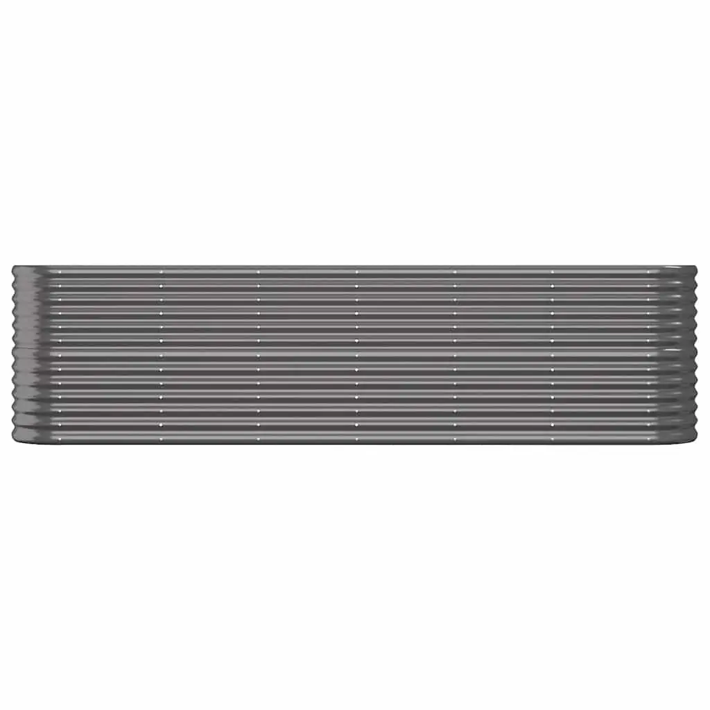 Garden Raised Bed Outdoor Planter Anthracite 260x40x68cm